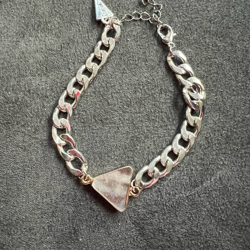 Erimish two tone link bracelet